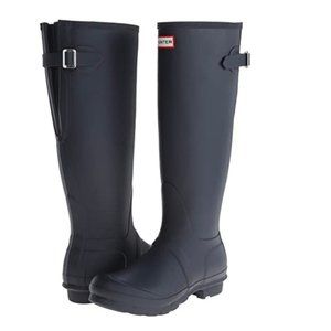 NWT HUNTER Original Back Adjustable Navy Boots